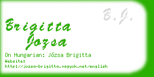 brigitta jozsa business card